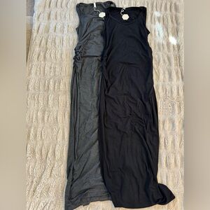 Pinkblush Black and Gray Maxi Dresses